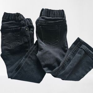 2 Pair Bundle 2T Kids Black Denim Jeans Old Navy Childrens Place